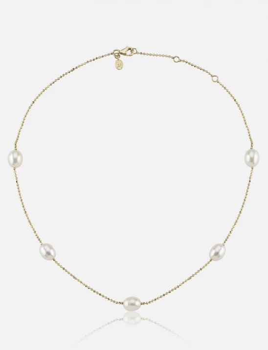 Golden Pearl Choker