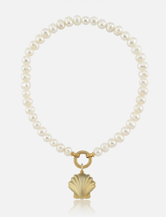 Charm Pearl Necklace