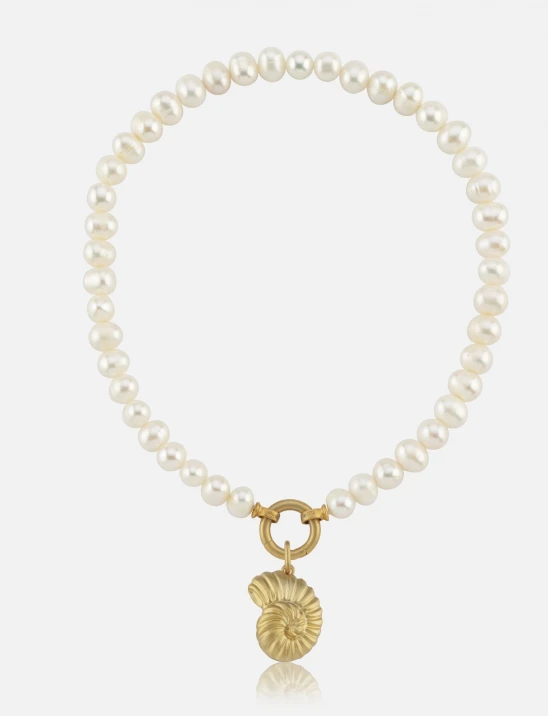Charm Pearl Necklace