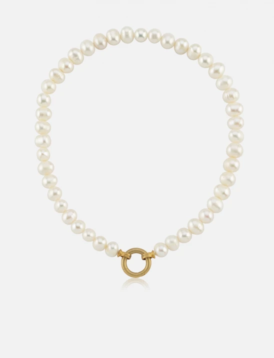 Charm Pearl Necklace
