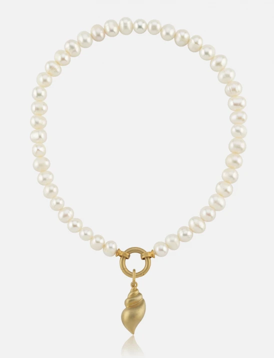Charm Pearl Necklace