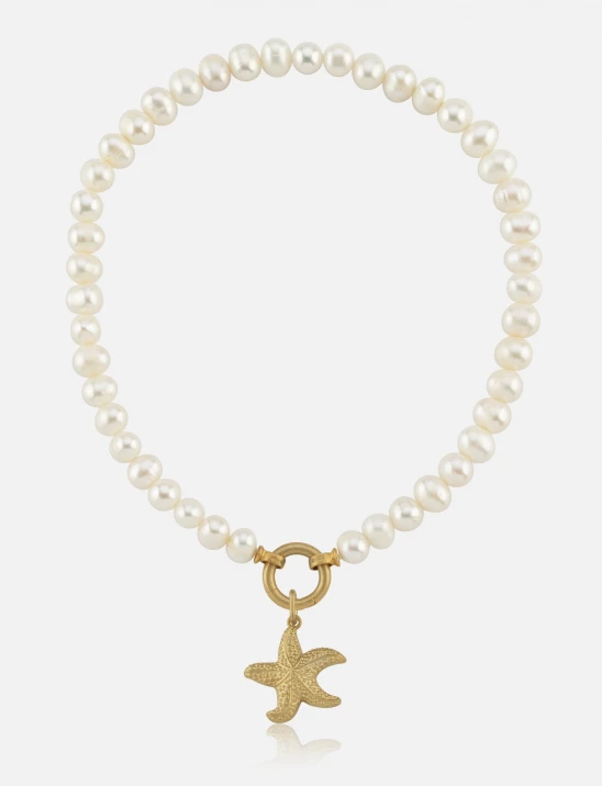 Charm Pearl Necklace