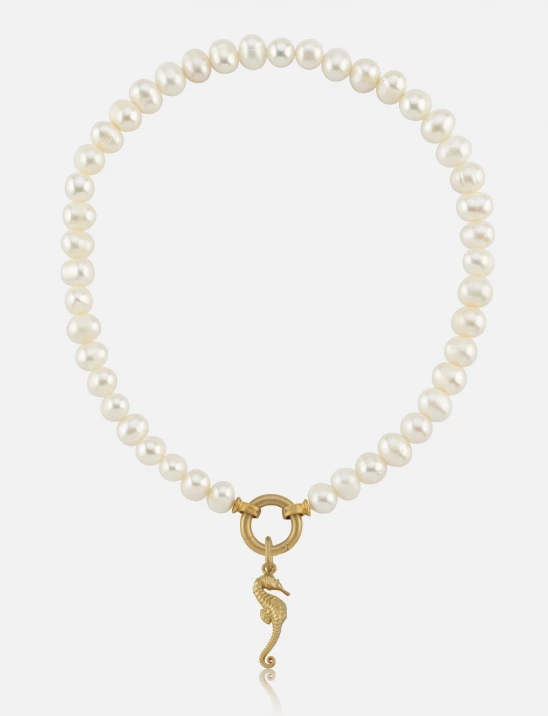 Charm Pearl Necklace
