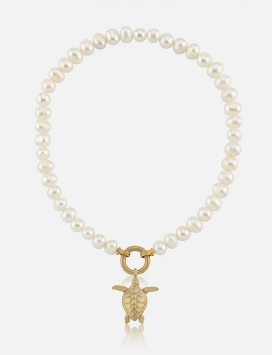 Charm Pearl Necklace