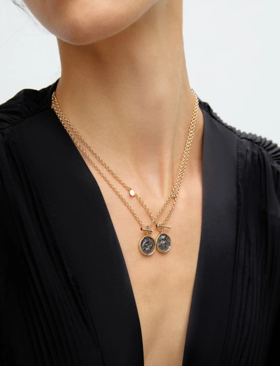 Gold-Framed Zodiac Necklace
