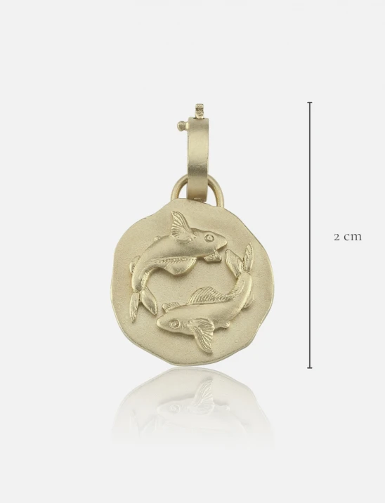Golden Zodiac Charm