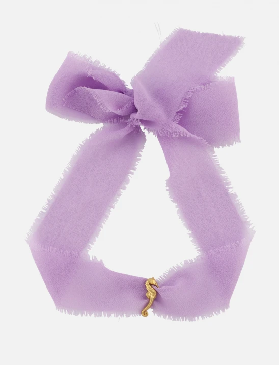 Sea Horse Ribbon Choker