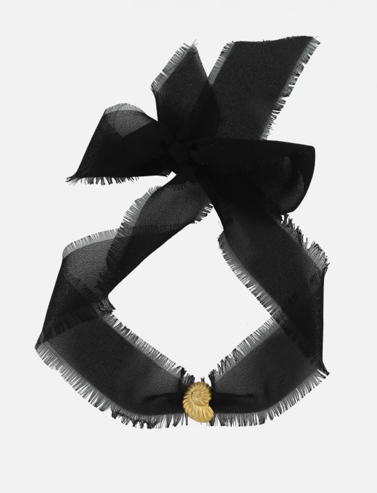 Snail Shell Ribbon Choker