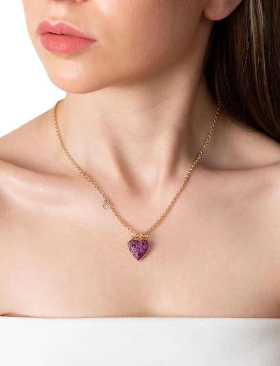 Heart Locket Pink Sapphire