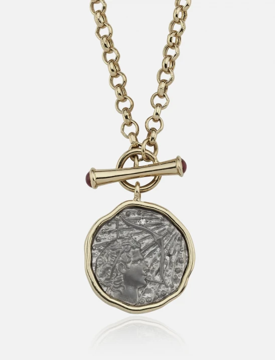 Gold-Framed Zodiac Necklace