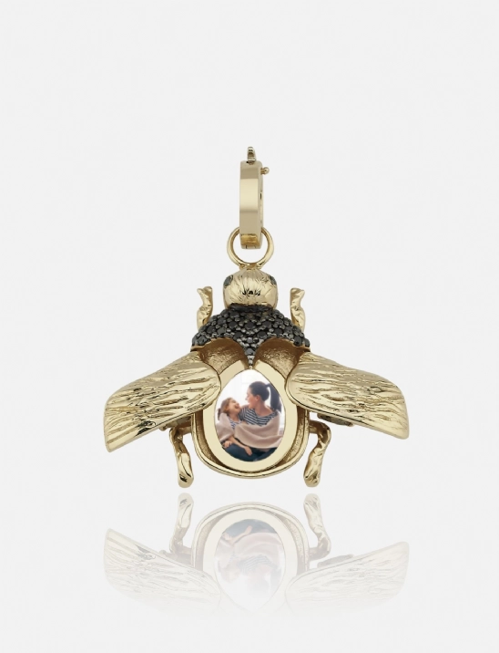 Scarab Diamond Charm