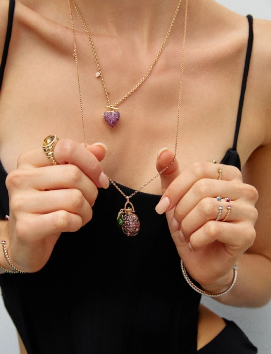 Raspberry Perfume Pendant