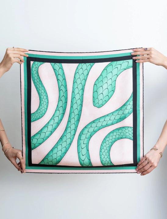 Cleos Serpent  İpek Fular