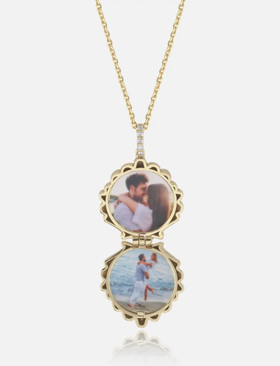 Shell Diamond Locket