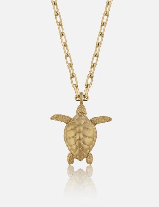 Tortoise Locket Necklace