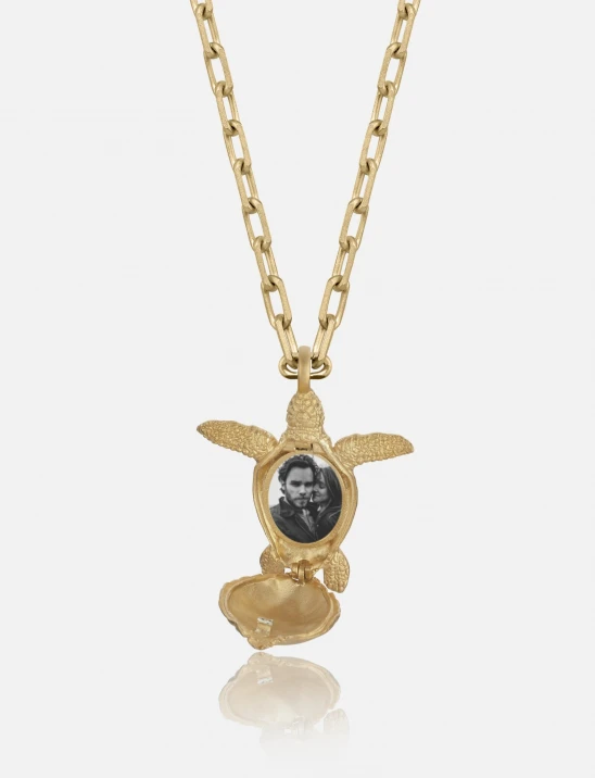 Tortoise Locket Necklace