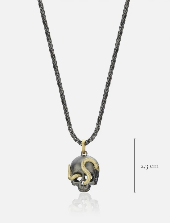 Skull & Snake Necklace.