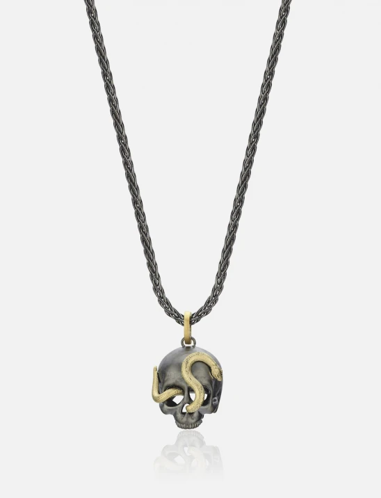Skull & Snake Necklace.