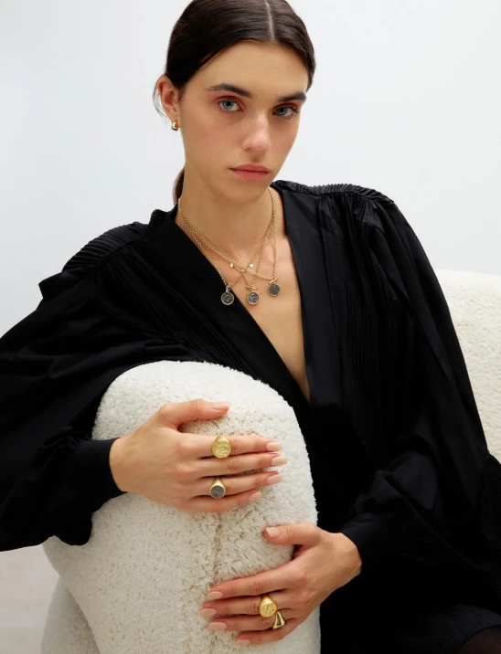 Gold-Framed Zodiac Necklace