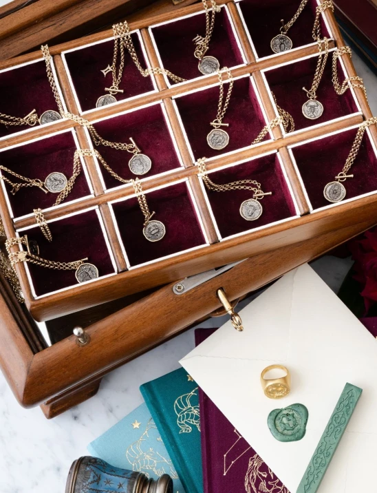 Gold-Framed Zodiac Necklace