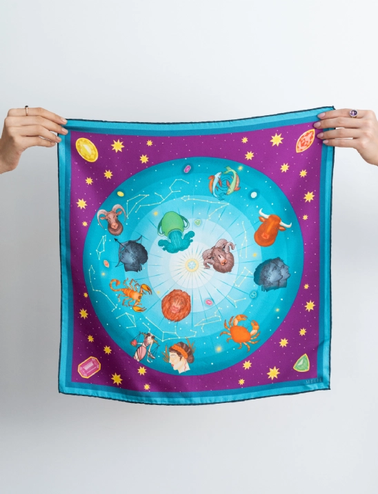 Zodiac Chart İpek Fular