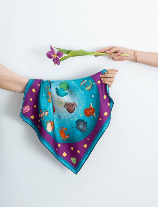 Zodiac Chart İpek Fular